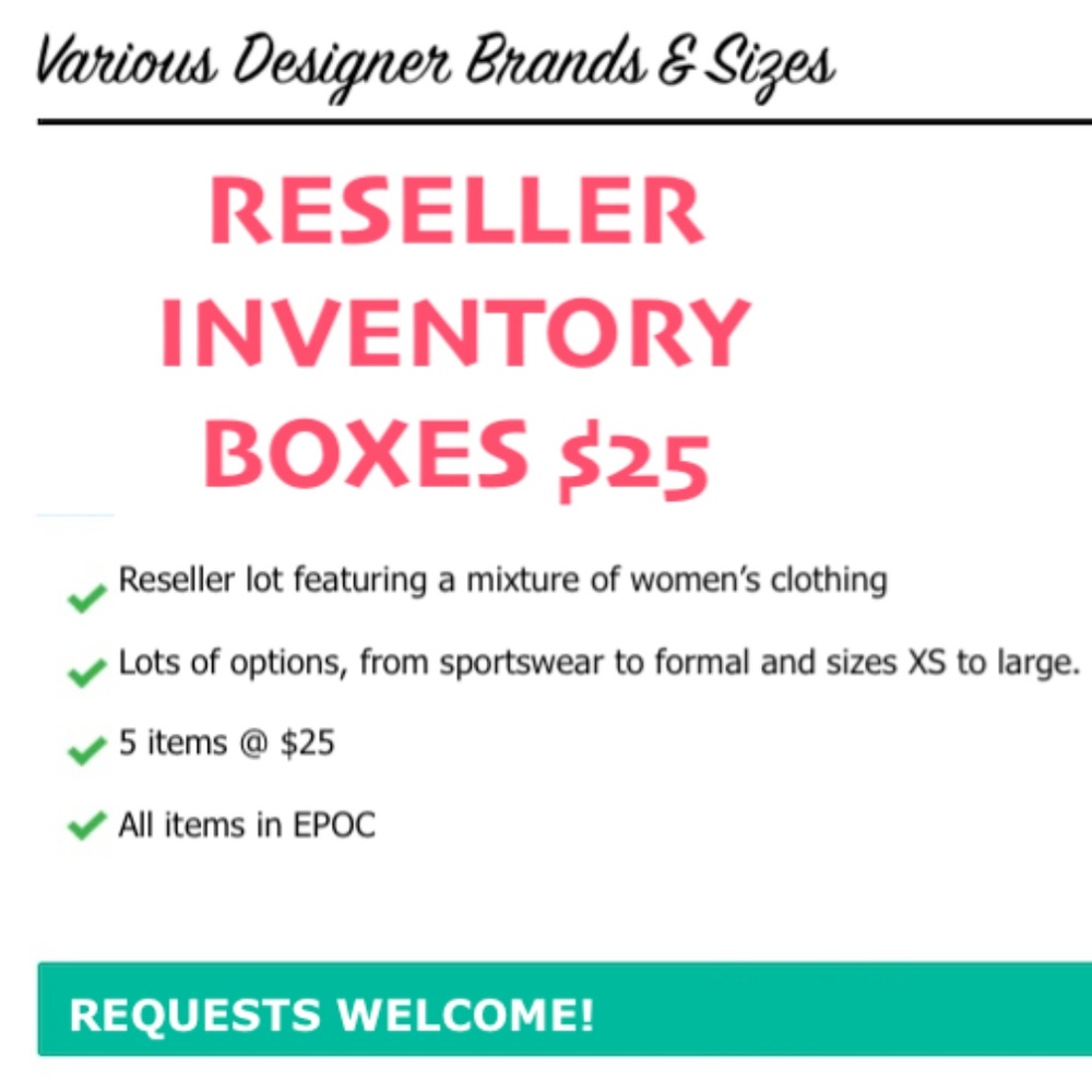 Reseller Inventory Boxes